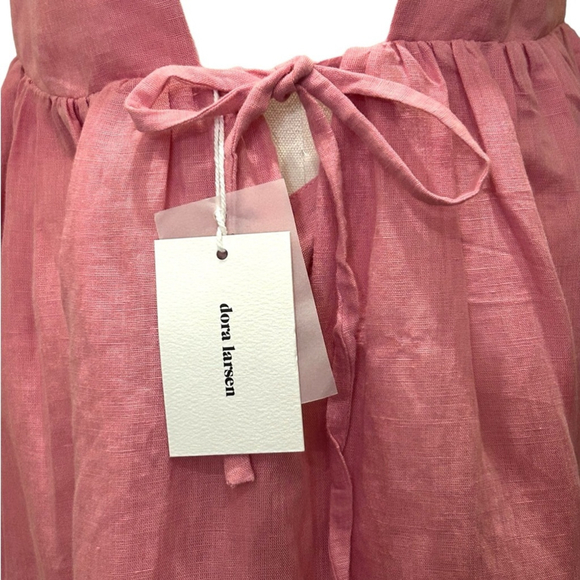 DORA LARSEN NWT
Thea Ruffled Linen And Organic Cotton-Blend
Nightdress in Sz 8 - Picture 5 of 9